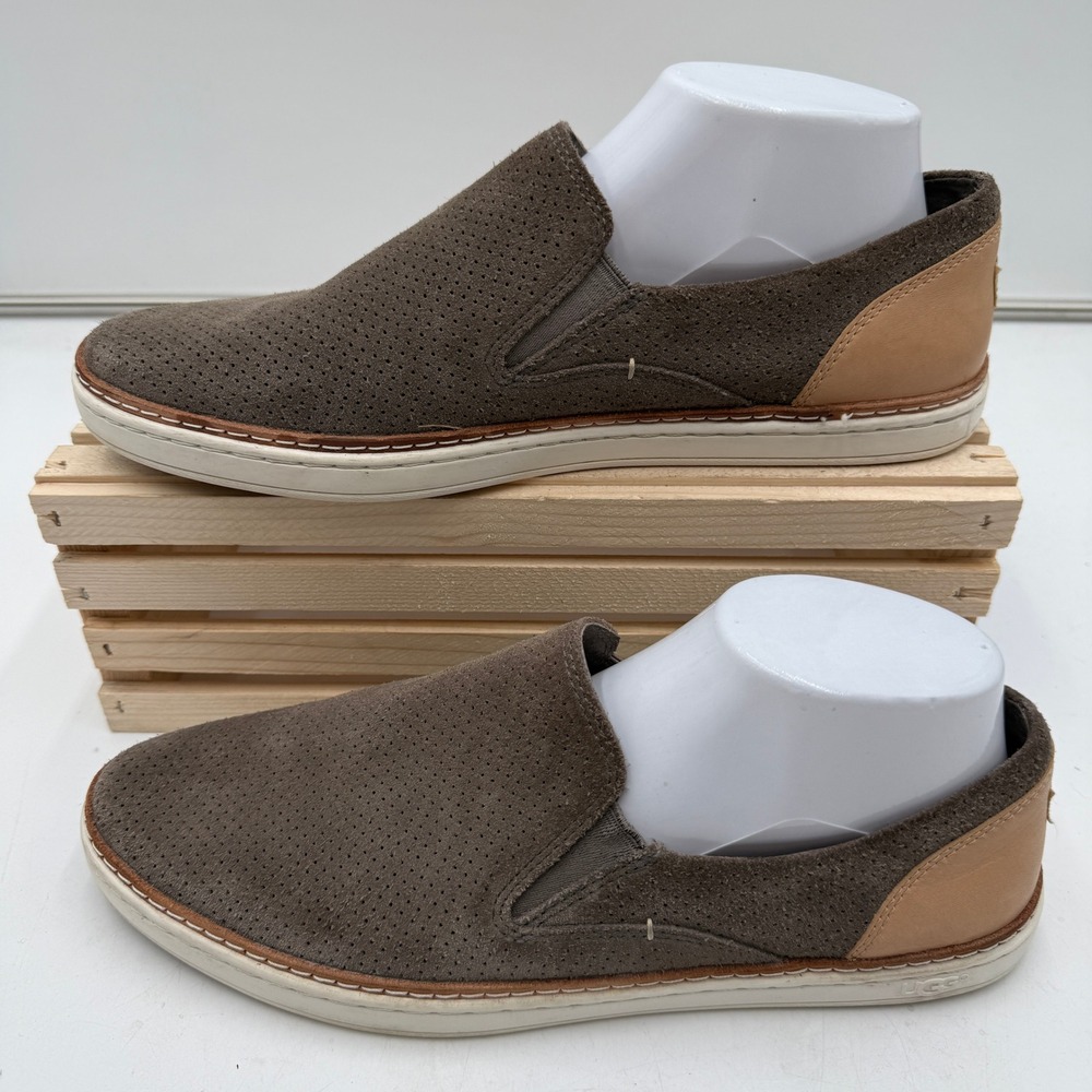 UGG‎ Adley Perforated Suede Slip On Shoes Cushioned Insole Brown Womens Size 10